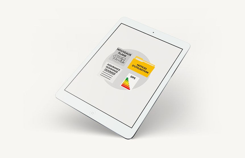 Une tablette qui affiche le carnet numérique